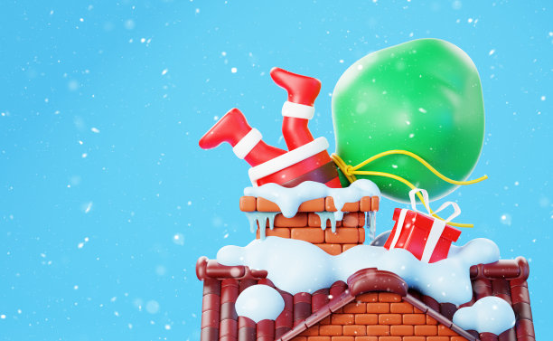 2023年圣诞快乐和新年快乐节日卡片，横幅，网络海报的创意3d插画。图片下载