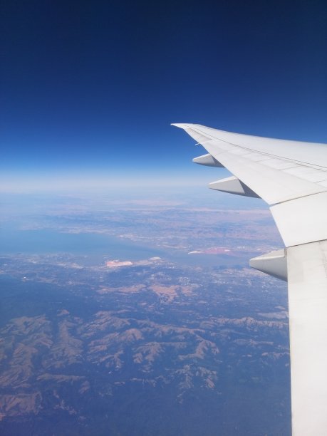 飞机在天空中飞翔图片下载