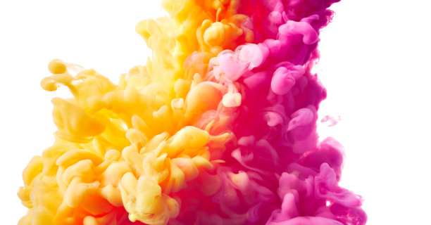 混合油墨抽象背景与丙烯酸颜料在水中飞溅。流动的丙烯酸背景图片图片下载