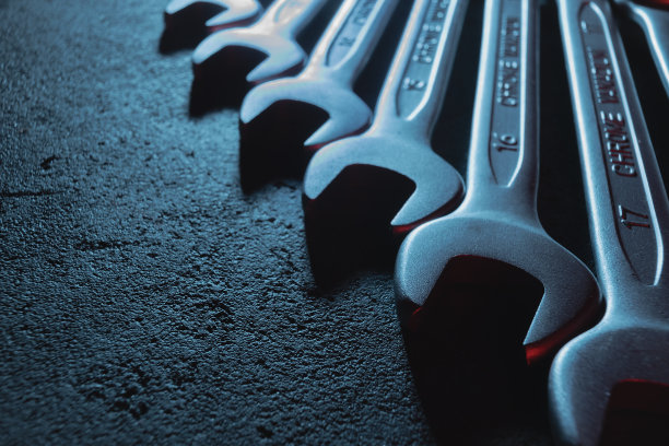 工具箱。扳手闭合。力学。图片下载