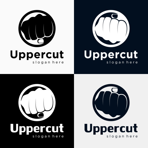 集剪影手拳头图标符号标识商业训练武术设计矢量图片下载