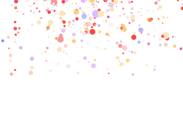 灯光多色背景，彩色矢量纹理与圆形。飞溅效果横幅。闪烁的银点抽象插画与迷离的雨滴。网页，横幅，海报，卡片的图案图片下载