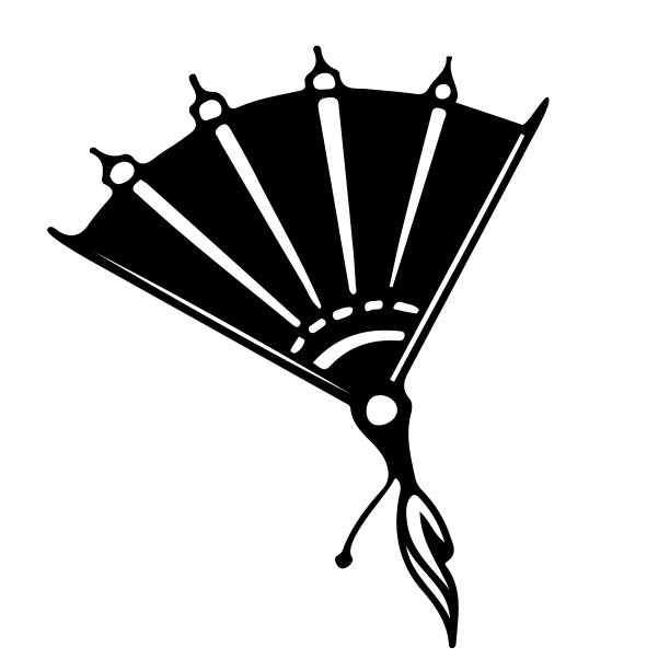 黑色亚洲粉丝涂鸦画图片下载