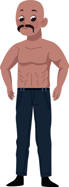 强壮的男人站着图片下载