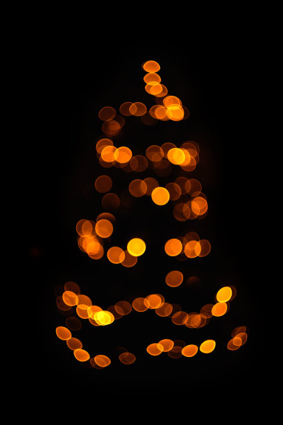 圣诞树彩灯图片下载