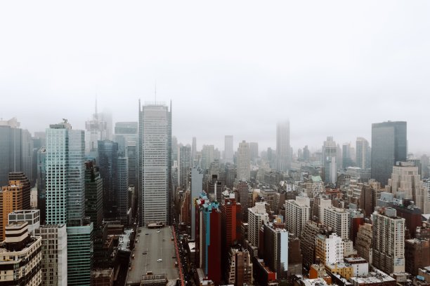 美丽的建筑和摩天大楼在纽约市，美国图片下载