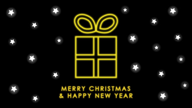 新年好，明信片。图片下载