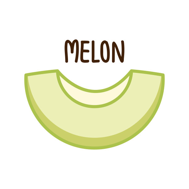 瓜向量。白底甜瓜。墙纸。的象征。标志设计。瓜海报。图片下载