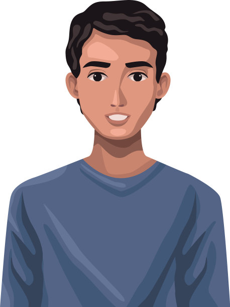 年轻人在微笑图片下载