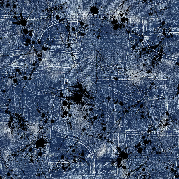 拼接图案的无缝连续牛仔裤，图片下载