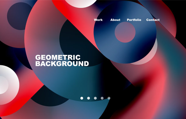 网站登陆页面抽象几何背景图片下载