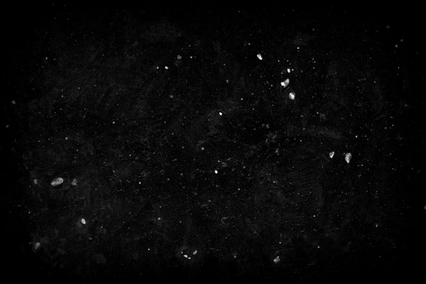 白色垃圾素描，灰尘，和颗粒在黑色背景，适合覆盖和屏幕滤镜。图片下载