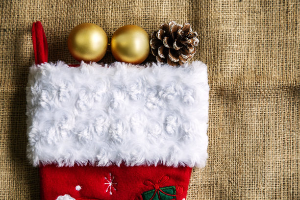 圣诞装饰袜筒图片下载