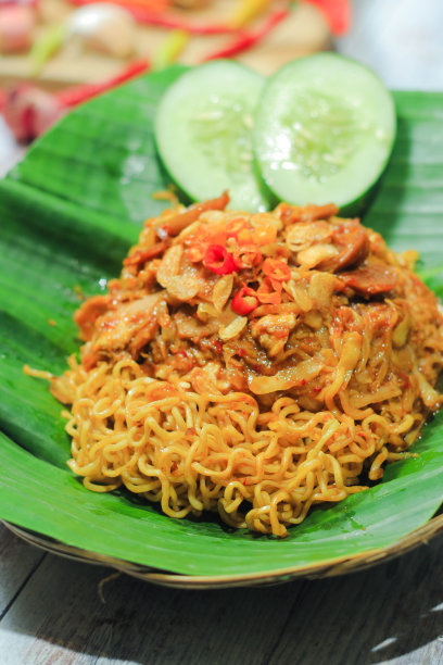 辣香肠炒面图片下载