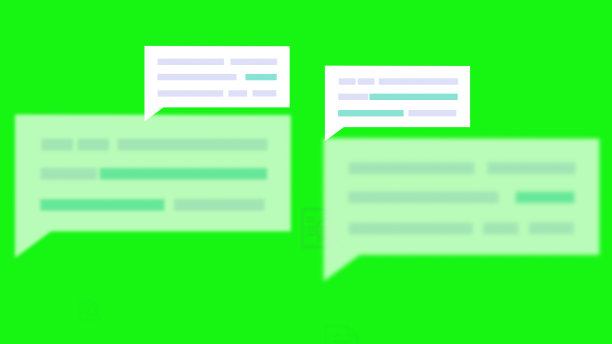 聊天语音绿色背景气泡图片下载