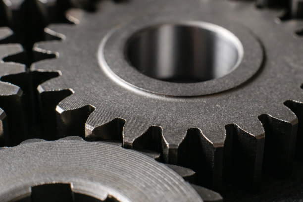 齿轮机构。工业机械。图片下载