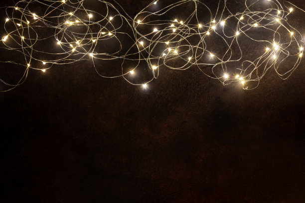 圣诞发光花环图片下载