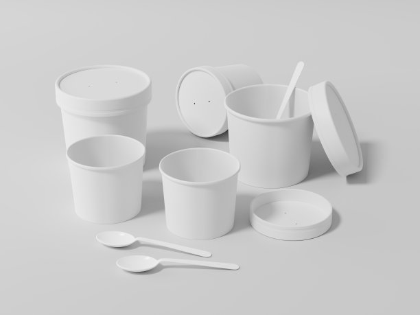 圆纸食品容器图片下载