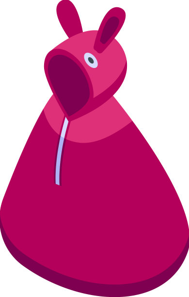 孩子雨斗篷图标等距超级披风图片下载