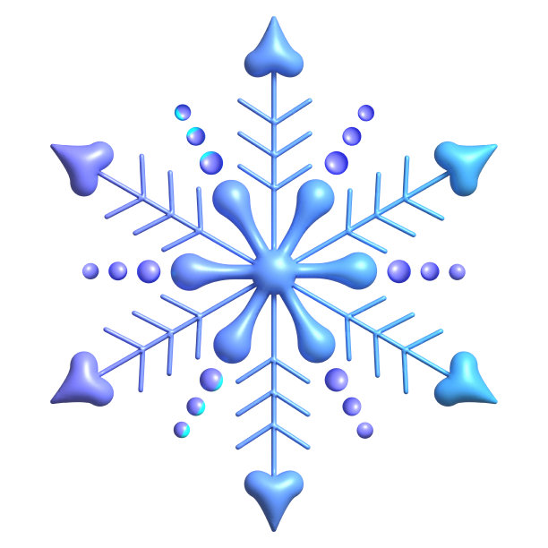 雪花3D渲染图片下载