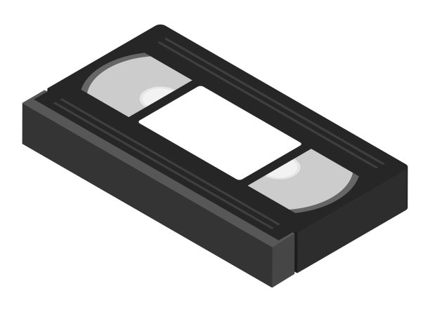 一盘分离矢量的录像带。图片下载