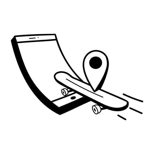 下载这个高质量的gps跟踪涂鸦插图图片下载