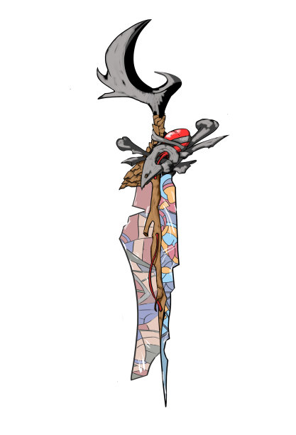 一把剑的概念设计，一件武器艺术图片下载