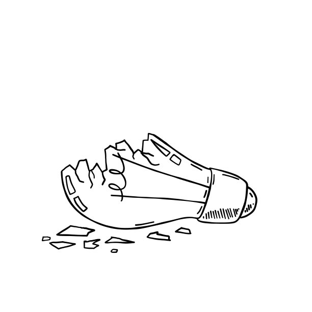 灯泡坏了。灯泡破裂。速写玻璃碎片。图片下载