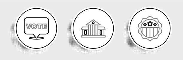 设线美国独立日投票和白人图片下载