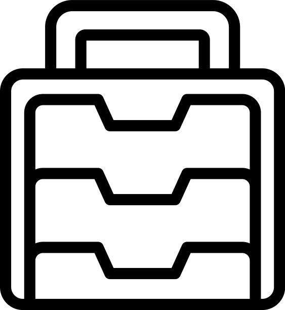 零食图标轮廓盒饭图片下载