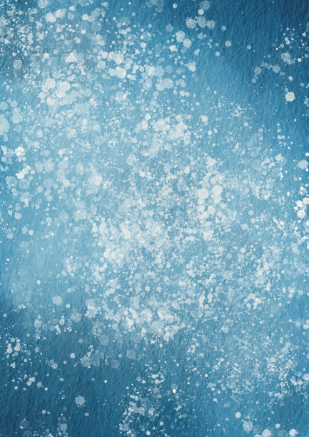 溅水在蓝色背景插图装饰水上，冬季和沿海的概念。图片下载