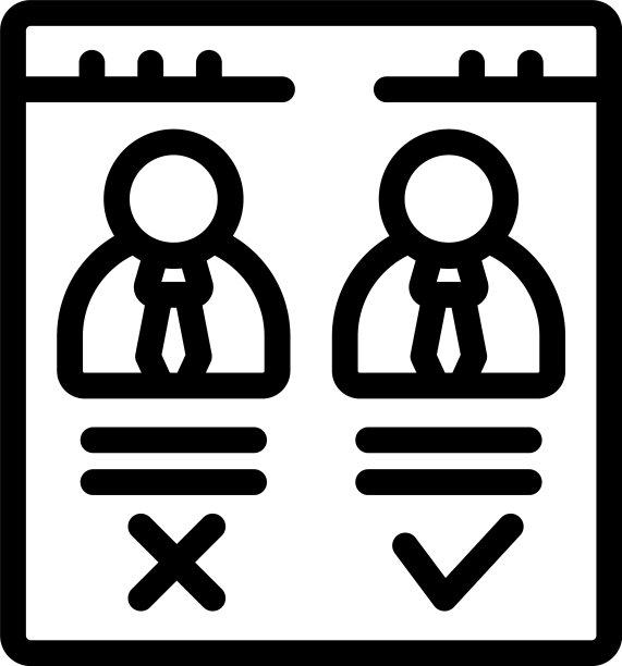 投票候选人图标轮廓在线投票箱图片下载