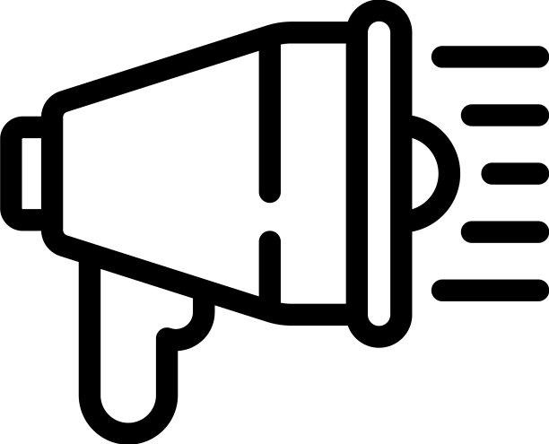 扩音器公众图标大纲在线投票图片下载