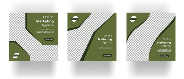 商务会议现场网络研讨会横幅邀请和社交媒体发布模板图片下载