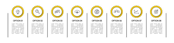 信息图有8个步骤。图。向量图片下载