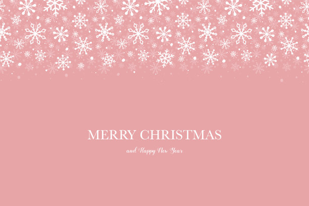 有雪花的圣诞卡。圣诞背景和愿望的概念。向量图片下载