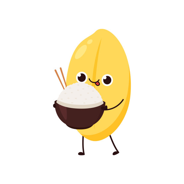 米字设计。白色背景上的水稻矢量。水稻向量。图片下载