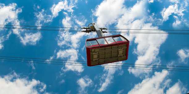 土耳其安塔利亚塔塔里的缆车。宽的照片。图片下载