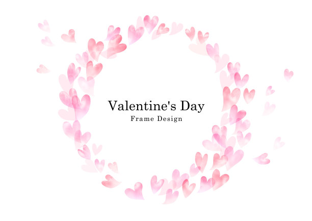 情人节闪闪发光的水彩心背景图片下载