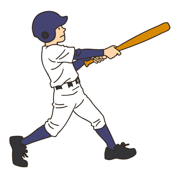 棒球手正在挥动球棒图片下载