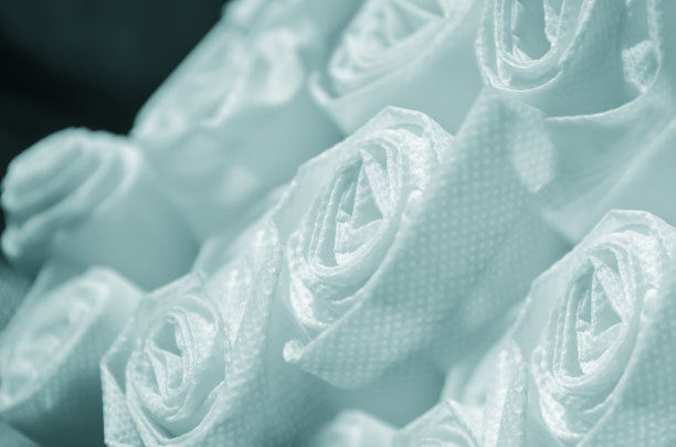 淡蓝色丙纶面料原料图片下载
