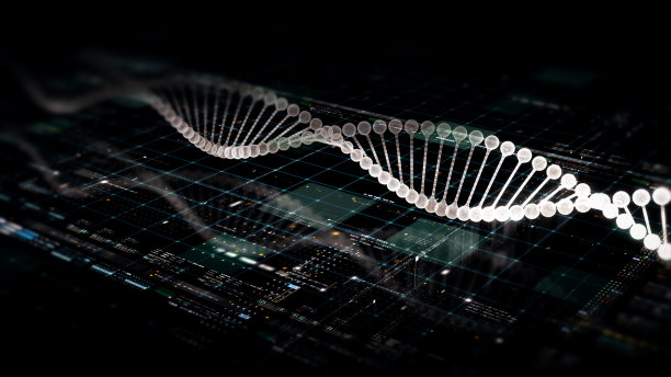 先进DNA序列分析的全息显示图片下载