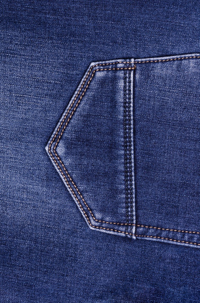 蓝色牛仔裤的一部分。图片下载