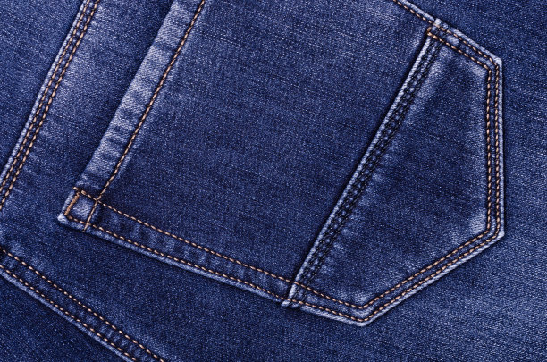 蓝色牛仔裤的一部分。图片下载