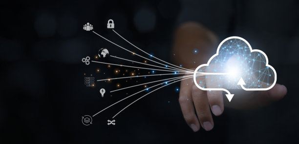 云计算技术互联网存储网络。图片下载