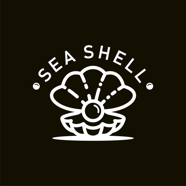 海洋贝壳标志设计图片下载