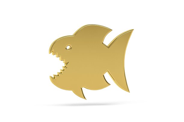 食人鱼- 3D图标图片下载