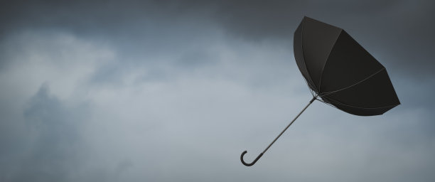 风吹伞。风很大的天气图片下载