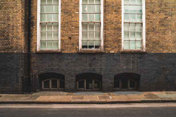 伦敦街的经典建筑墙图片下载