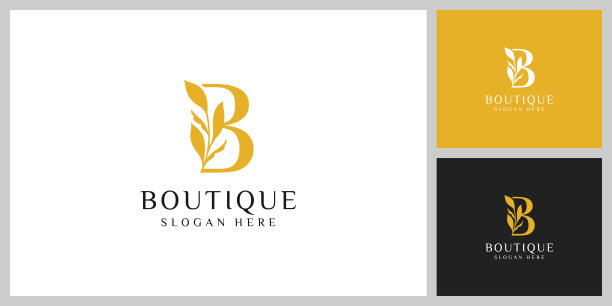 首字母b标志矢量设计图片下载